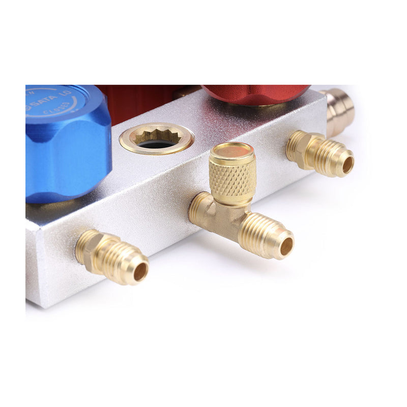 Đồng hồ nạp gas lạnh 2 van SATA AE5741 gas tương thích R134a