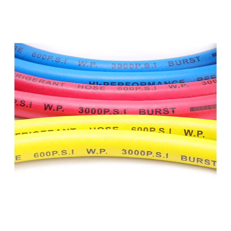 Bộ 3 dây sạc gas điều hòa SATA AE5743 kích thước đầu 1/4 inch, dài 1.5m