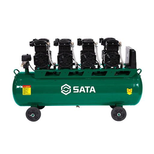 Máy nén khí không dầu SATA AE5904 180L, 4.4kW, 8 bar, khí nén sạch, vận hành êm ái.