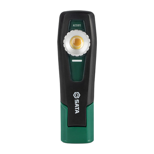 Đèn LED sạc SATA AE5911 gập linh hoạt, 350lm, 2 chế độ màu, IP65, IK07, sạc Type-C