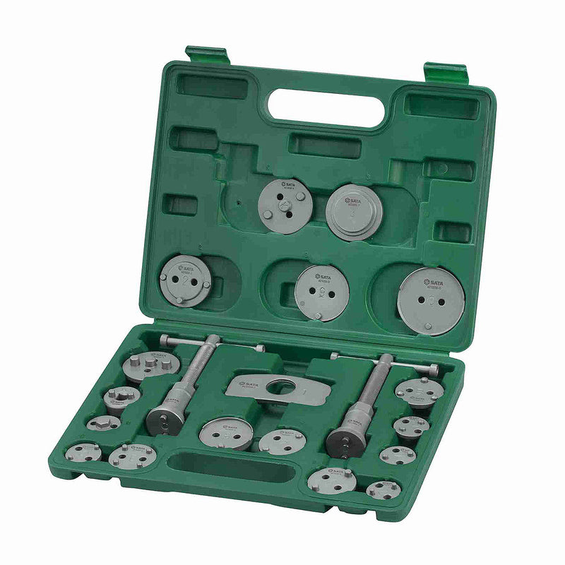 Bộ dụng cụ ép pít-tông heo dầu phanh 20 chi tiết SATA AE5938 | Ép xoay pít-tông phanh chuyên nghiệp