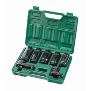Bộ đầu tuýp tháo cảm biến ô tô SATA AE5941 7 chi tiết, chuyên dụng tháo cảm biến oxy, nhiệt độ nước, áp suất dầu, thép Cr-Mo, bền bỉ.