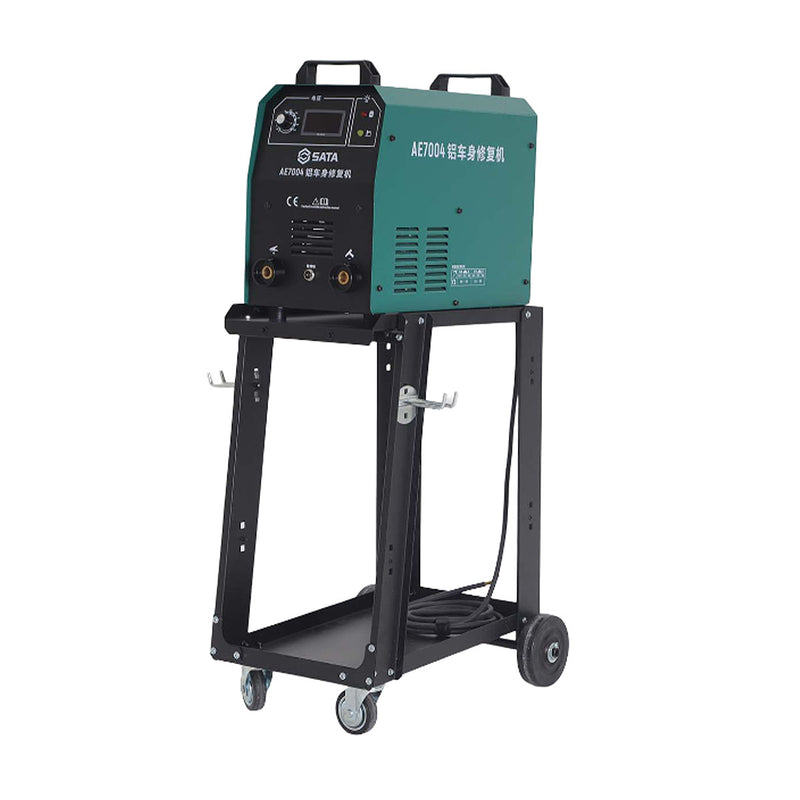 Máy hàn đinh nhôm SATA AE7004 phục hồi thân vỏ ô tô, hàn đinh M4-M8 hợp kim nhôm, gara chuyên nghiệp.