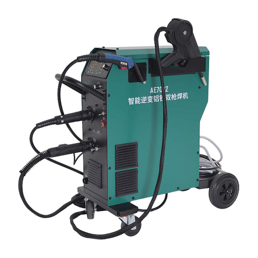 Máy hàn MIG/MAG nhôm thép 2 súng SATA AE7022, công nghệ Inverter thông minh, hàn nhanh chóng, mối hàn đẹp, tối ưu cho gara ô tô.