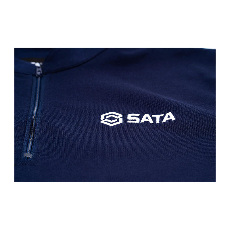 Áo thun có cổ dệt kim SATA