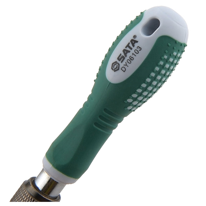 Bộ mũi vặn vít điện tử, kèm tay vặn 12 chi tiết SATA DY06103