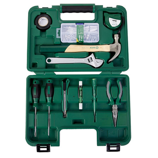 Bộ dụng cụ cầm tay 21 chi tiết SATA DY06501, bộ sửa chữa gia đình đa năng, chất liệu thép Cr-V, hộp nhựa cứng.