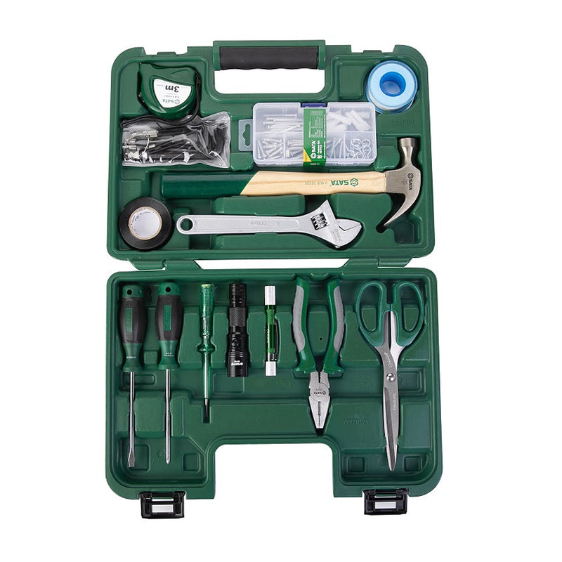 Bộ dụng cụ tổng hợp đa năng 32 chi tiết SATA DY06502 - Giải pháp sửa chữa toàn diện cho gia đình và công trình.