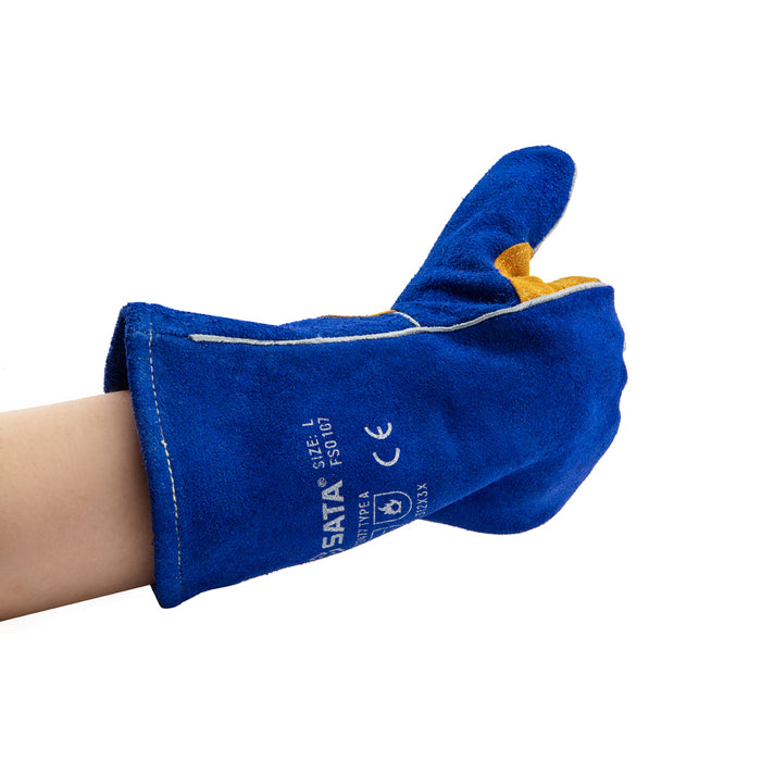 Găng tay da bò cách nhiệt cao cấp
Phù hợp để hàn cắt xử lý các vấn đề cơ khí. SATA FS0107
