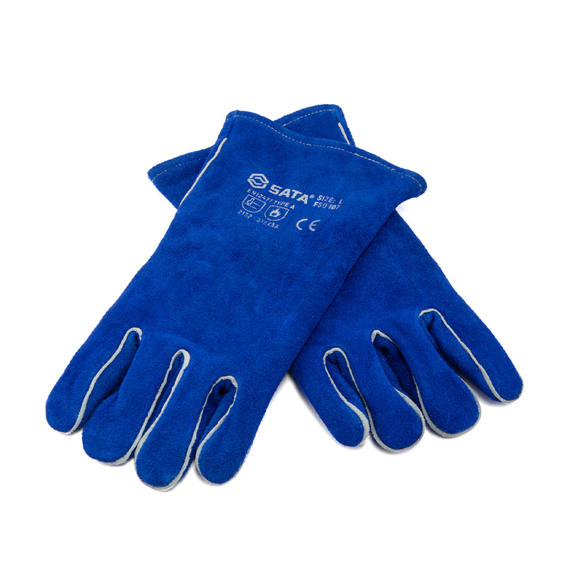 Găng tay bảo hộ hàn SATA FS0107 chất liệu da bò