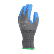 Găng tay bảo hộ SATA FS0301A, size 9 (230mm), phủ latex nhám lòng bàn tay, chống trượt, thoáng khí, thoải mái.