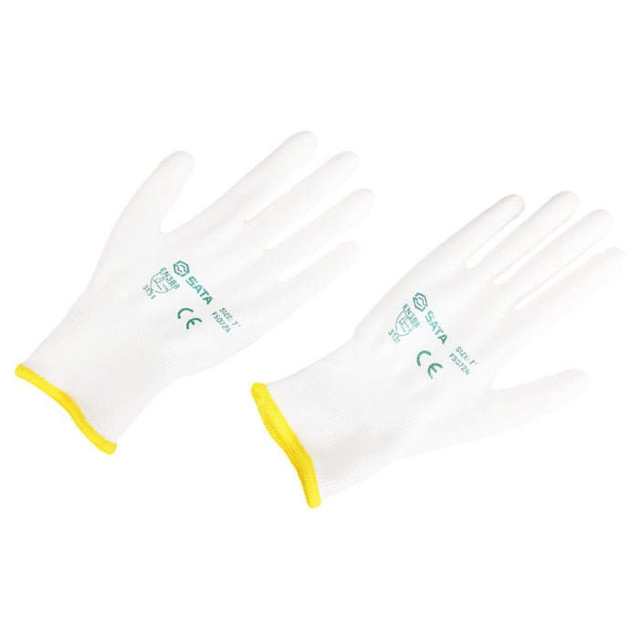 Găng tay bảo hộ đa dụng phủ PU SATA FS0724 chiều dài 215mm