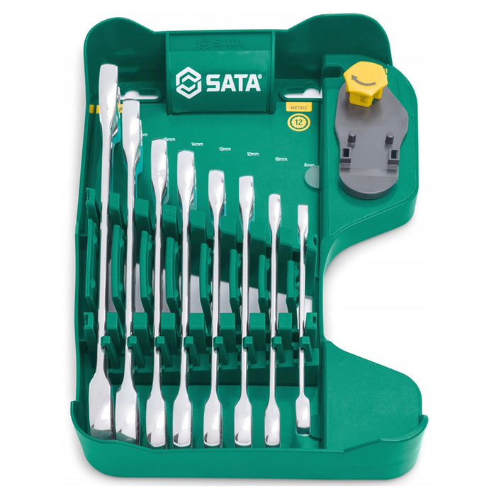 Bộ cờ lê vòng miệng tự động 8 chi tiết SATA ST08007ASJ kích thước từ 8mm - 19mm