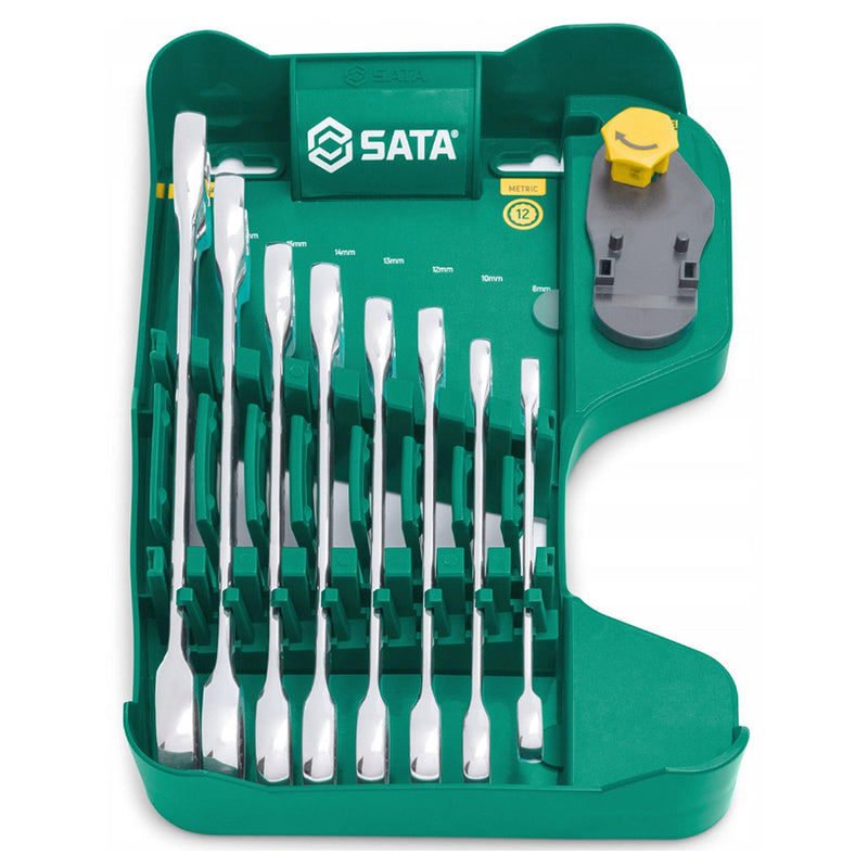 Bộ cờ lê vòng miệng tự động 8 chi tiết SATA ST08007ASJ kích thước từ 8mm - 19mm