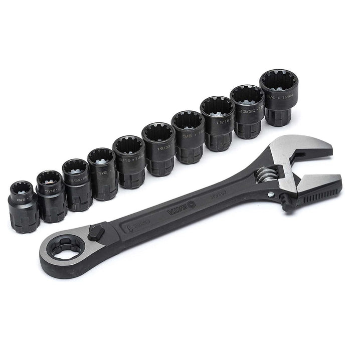 Bộ mỏ lết, kèm đầu tuýp 11 chi tiết SATA ST09000