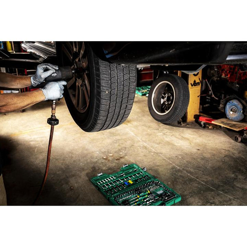 Bộ đầu tuýp, kèm cần siết tự động 180 chi tiết SATA ST09546G cốt 1/2 inch, 1/4 inch, 3/8 inch