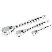 Bộ cần siết tự động SATA ST13975 3 chi tiết 120XP, 3 đầu cốt 1/4, 3/8, 1/2 inch, góc xoay 3°, thép Cr-V, mạ chrome bóng