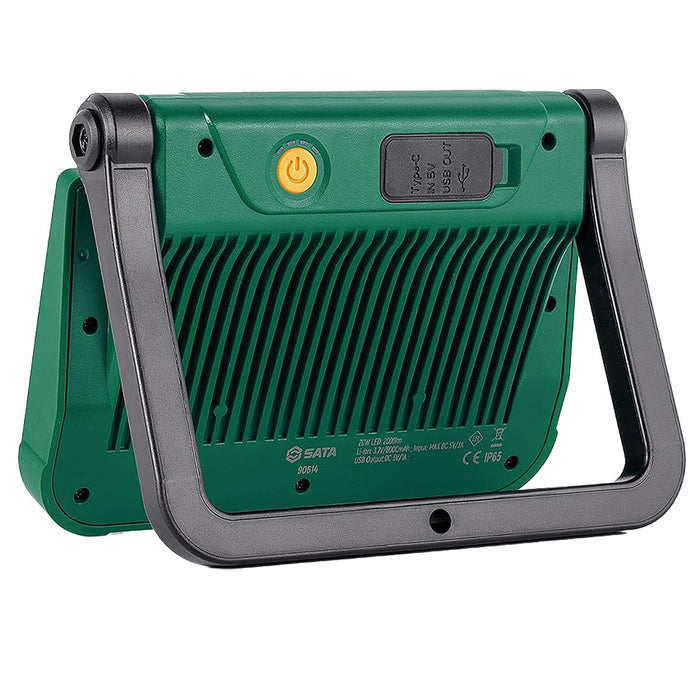 Đèn LED SATA ST90614 dùng Pin sạc qua cổng USB, độ sáng 2,000lm