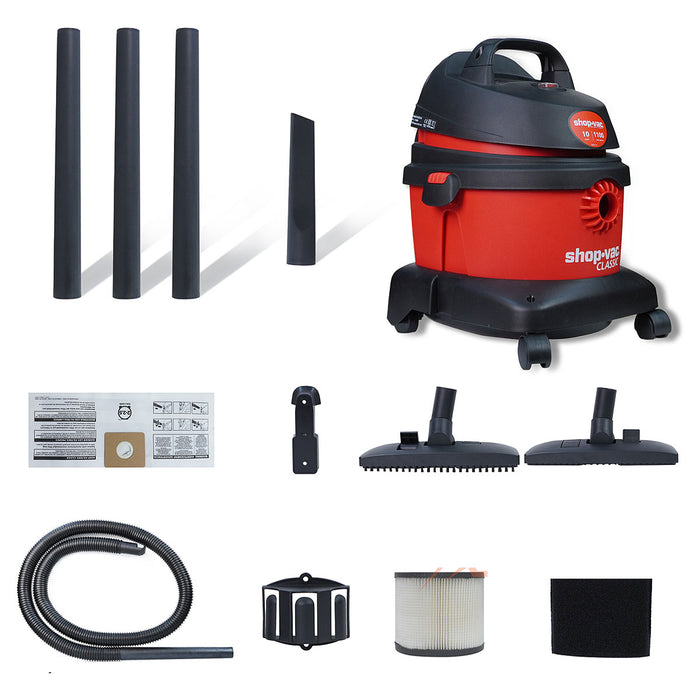 Máy hút và thổi bụi Shop-Vac 58912206 công suất 1100W, dung tích 10L ( Hút khô & ướt )