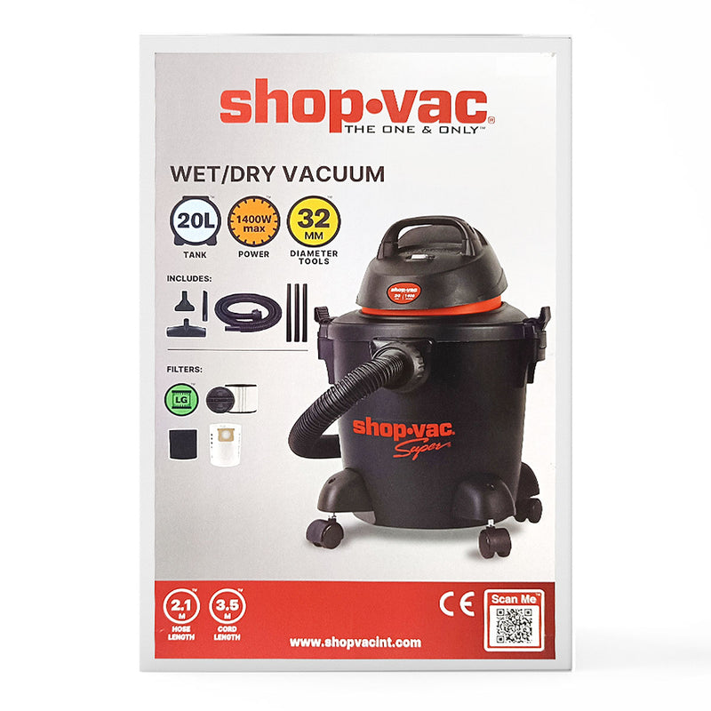Máy hút và thổi bụi Shop-Vac 59712206 công suất 1400W, dung tích 20L ( Hút khô & ướt )