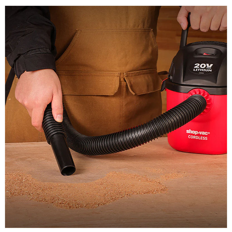 Máy hút và thổi bụi Shop-Vac SV5430081 dùng Pin sạc tích hợp 20V, công suất 200W, dung tích 4L ( Hút khô & ướt )