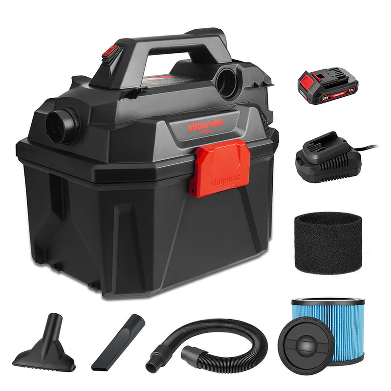 Máy hút và thổi bụi Shop-Vac SV5430023 dùng Pin 20V, công suất 200W, dung tích 7.6L ( Hút khô & ướt )