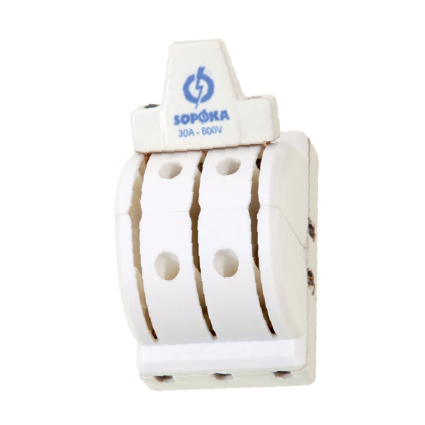 Cầu dao đảo chiều 3 pha 30A SOPOKA D26/D27, chuyển nguồn điện 3P-2N an toàn cho công nghiệp và dân dụng, đế sứ, tiếp điểm đồng.