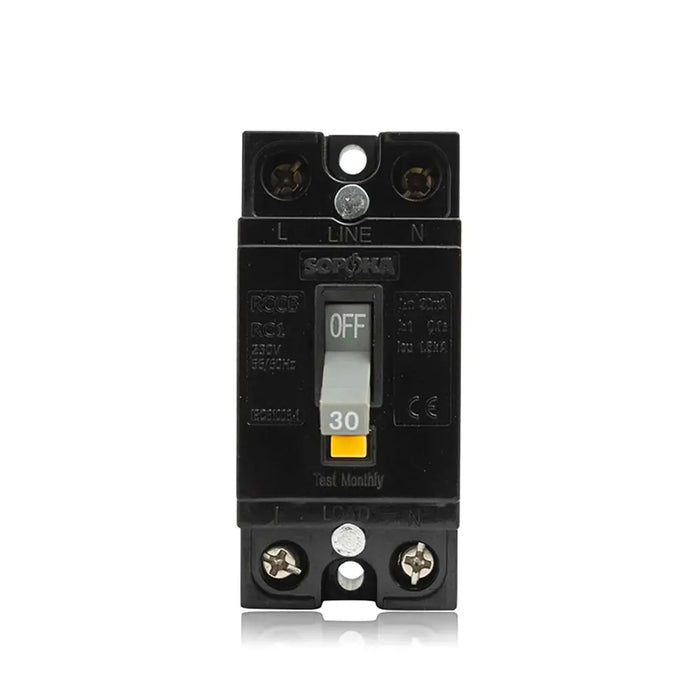 CB cóc chống giật 2P1E Sopoka RC1, tải danh định từ 10A ~ 40A, dòng cắt 1.5kA