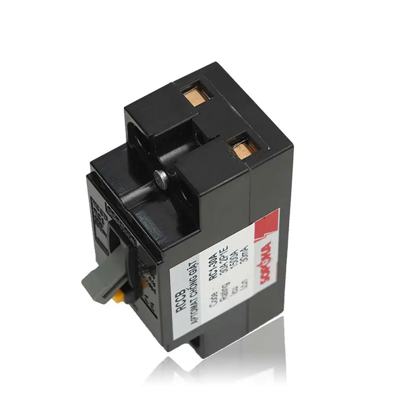 CB cóc chống giật SOPOKA RC1 dải tải 10A đến 40A, chuyên dùng chống giật cho bình nóng lạnh và máy giặt.