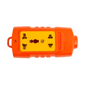 Ổ cắm điện siêu chịu tải SOPOKA 2S-6000W màu cam lõi sứ không dây