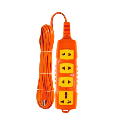Ổ cắm có dây siêu chịu tải 3000W SOPOKA 4S màu cam 4 cổng cắm
