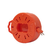 Ổ cắm cuốn dây SOPOKA R-Series 2500W, chống vỡ, chống cháy, 3 cổng, dây dài 4.5m/7.5m/9.5m, màu cam