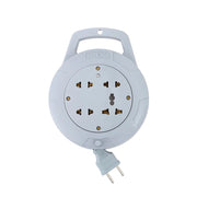 Ổ cắm cuốn dây SOPOKA Q-Series màu Xám 2200W, thiết kế nhỏ gọn, 6 lỗ cắm đa năng, tay quay thu dây tiện lợi