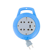 Ổ cắm cuốn dây SOPOKA Q-Series màu xanh, công suất 2200W, thiết kế nhỏ gọn, 4 lỗ cắm, bền bỉ