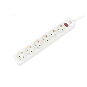 Ổ cắm điện 6 cổng SOPOKA 6N2 chuẩn Châu Âu Type F, dây dài 2.5m/4.5m, chịu tải 10A-250V, an toàn chống cháy