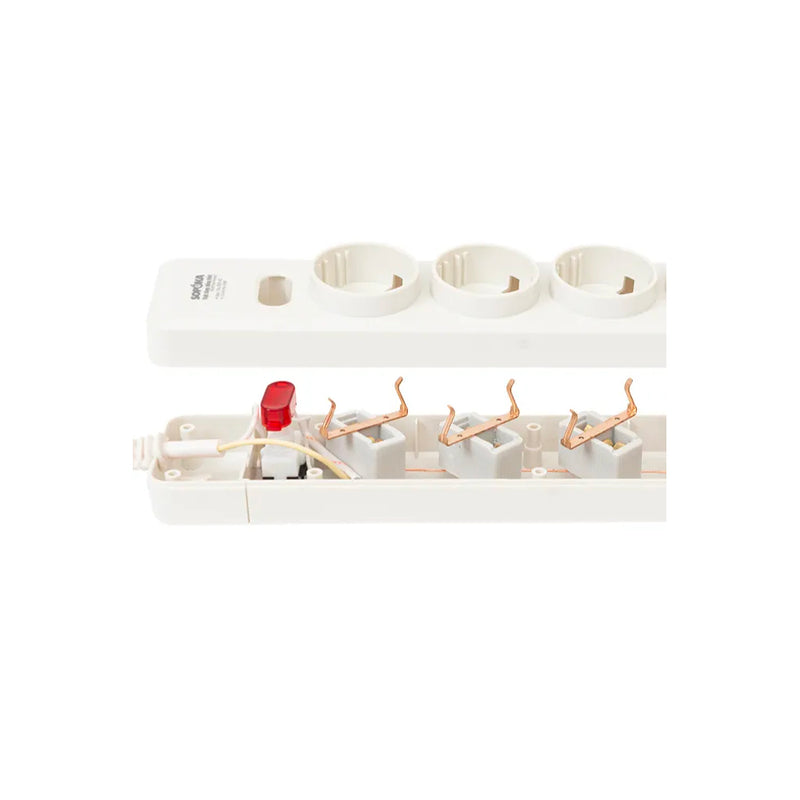 Ổ cắm SOPOKA 3N2 chuẩn Type F EU 3 lỗ 10A-250V, ruột đồng cao cấp