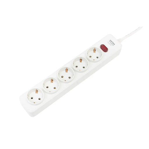 Ổ cắm điện SOPOKA 5N2 chuẩn Châu Âu Type F 5 cổng, dài 2.5m/4.5m, chịu tải 10A-250V, chống cháy