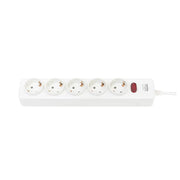 Ổ cắm điện SOPOKA 5N2 5 cổng chuẩn Châu Âu Type F, chịu tải 10A-250V, dây dài 2.5m/4.5m, chống cháy, an toàn cho thiết bị nhập khẩu.