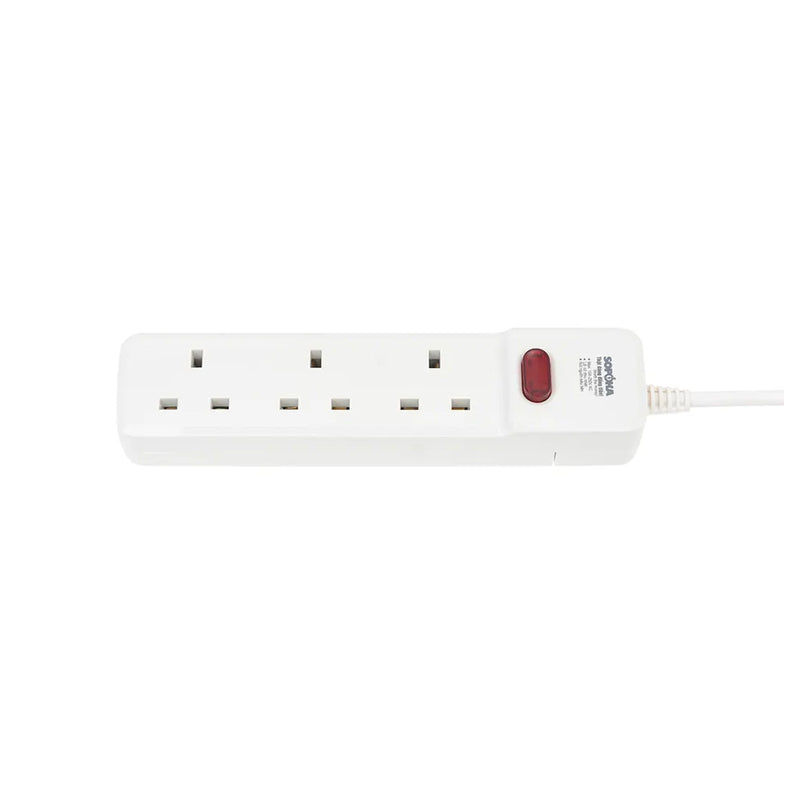 Ổ cắm SOPOKA 3 cổng chuẩn Anh Type G, an toàn, chịu tải 10A-250V, dây 3m/5m, phù hợp thiết bị nhập khẩu.