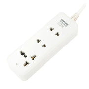 Ổ cắm SOPOKA 3C1 có dây, 3 cổng cắm, chịu tải 1200W, màu trắng, thiết kế hiện đại, an toàn cho gia đình.