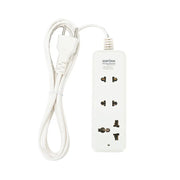 Ổ cắm có dây SOPOKA 3C2 trắng, 3 ổ cắm đa năng, chịu tải 2200W, dài 2.5m/4.5m