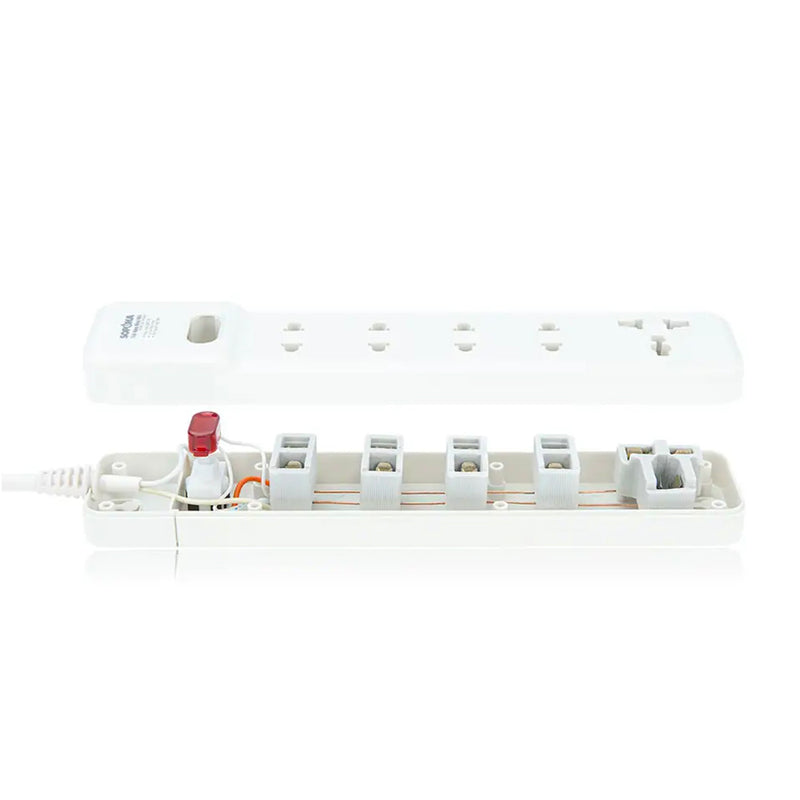 Ổ cắm có dây SOPOKA 5M2 chịu tải 2200W, 5 cổng, lõi đồng nguyên chất, vỏ ABS bền bỉ, an toàn