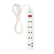 Ổ cắm Sopoka 5M2 5 cổng chịu tải 2200W, dây dài 2.5m/4.5m/9m, màu trắng.