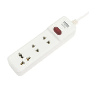 Ổ cắm SOPOKA 3M1 chịu tải 1200W, 3 cổng, dây dài 2.5m/4.5m, màu trắng, chống quá tải