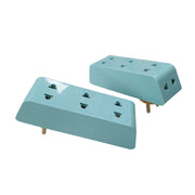 Ổ cắm chia 5 cổ xoay SOPOKA P25 màu xanh ngọc, công suất 2200W, nhỏ gọn tiện lợi cho gia đình và văn phòng.