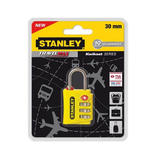 Ổ khóa số 3 cọc số, càng mỏng STANLEY S742-056 kích thước 30mm