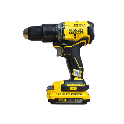 Máy khoan cầm tay 20V Stanley SBD715D2K-B1 Máy sạc 2pin*2Ah Vali