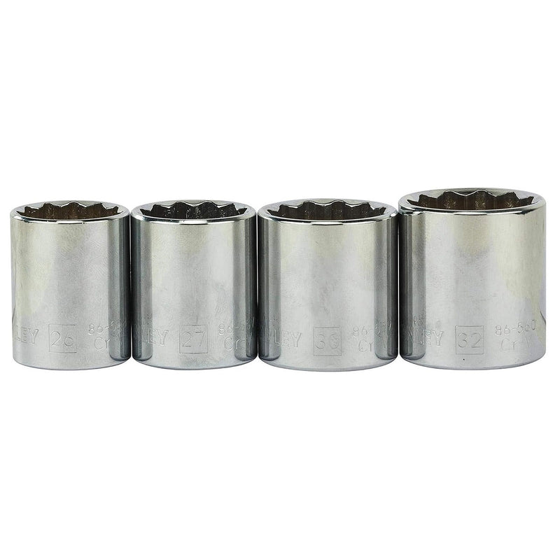Bộ đầu tuýp hệ mét 27 chi tiết Stanley 86-477-6 cốt 1/2 inch