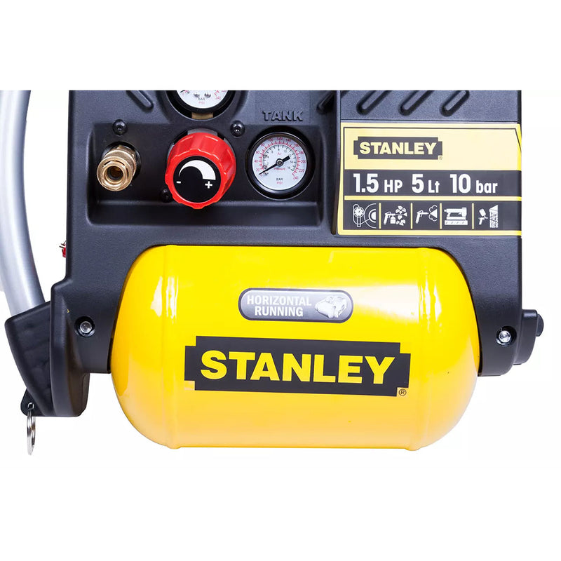 Máy nén khí không dầu mini Stanley DN200/10/5 công suất 1100W (1.5HP), dung tích 5 lít