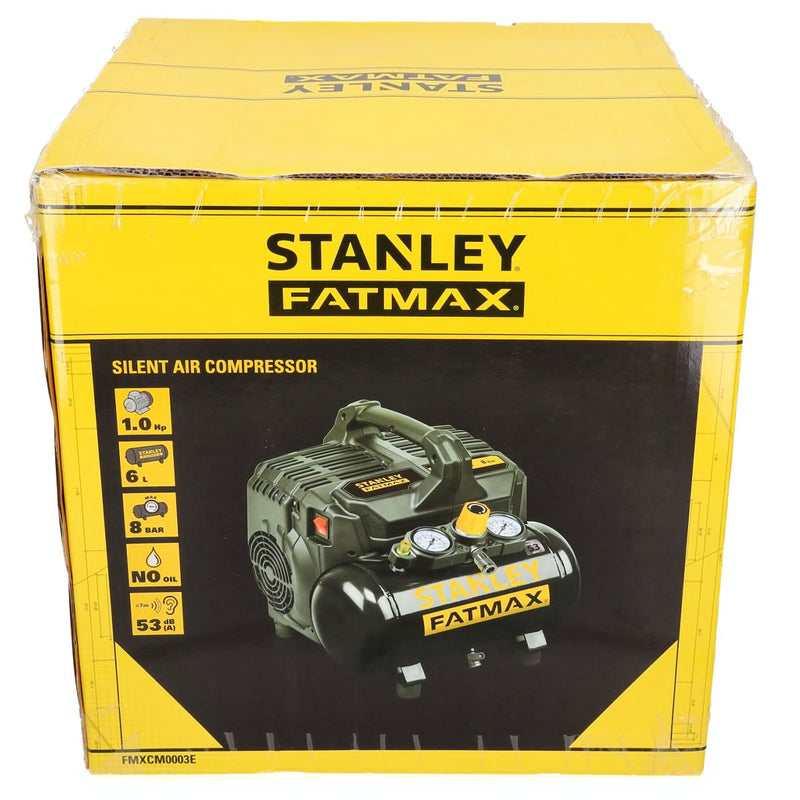 Máy nén khí không dầu Stanley DST101/8/6 công suất 750W (1HP), dung tích 6 lít